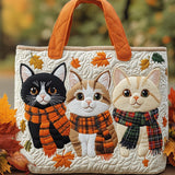 Sac cabas chat matelassé