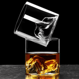 Verre à whisky en cristal japonais Mont Fuji