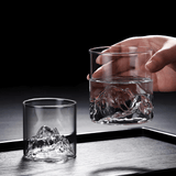 Verre à whisky en cristal japonais Mont Fuji