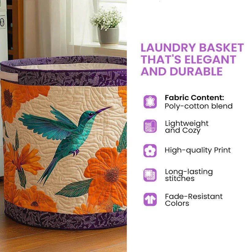 Autumn Harvest Quilted Laundry Basket