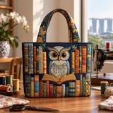 Sac à main artisanal | Hibou lecteur
