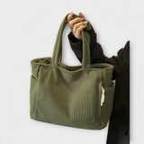 Clotilde – Gerippte Beuteltasche mit Kordelzug