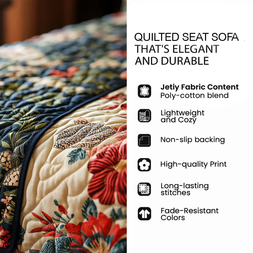 Autumn Forest Quilted Sofa Cover