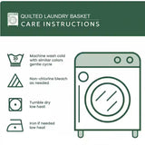 Fall Vibe Quilted Laundry Basket