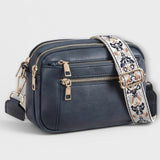 Blanche – Sac rétro à sangle bohème