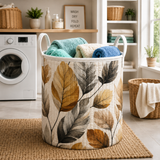 Panier à linge matelassé Feuilles d'Automne