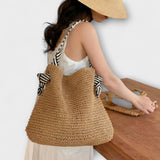 Mahaut – Sac cabas bohème tissé