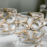Verre à whisky en cristal japonais Arashi Or
