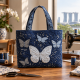 Sac à main artisanal | Papillon argenté