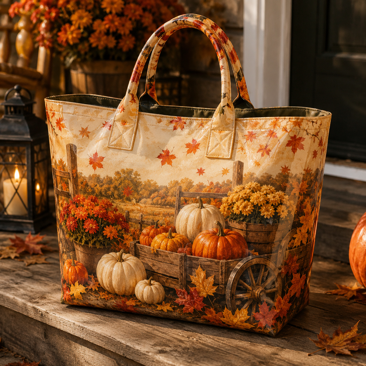 Sac cabas récolte de citrouilles en PVC