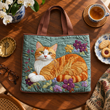 Sac à main artisanal | Chat brun