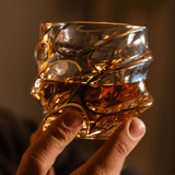 Verre à whisky en cristal japonais Arashi Or