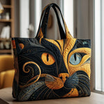 Sac à main matelassé chat mystique, brodé main – Mathilde Montreux