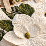 Sac à main artisanal | Fleurs blanches