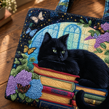 Sac à main artisanal | Le Chat noir et les Livres