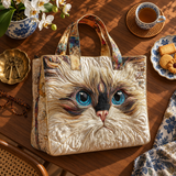 Sac à main artisanal | Le Chat blanc