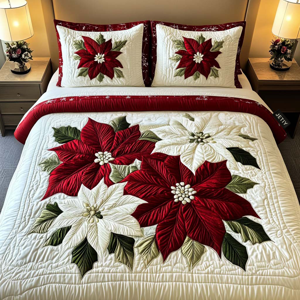 Ensemble de lit matelassé 3 pièces - Noël