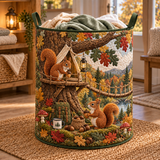 Panier à linge matelassé Écureuil au Hamac