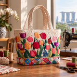 Sac à main artisanal | Tulipes