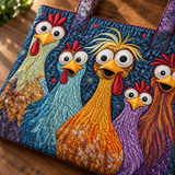 Sac à main artisanal | Cinq Poules colorées