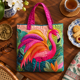 Sac à main artisanal | Flamant rose et Arc-en-ciel