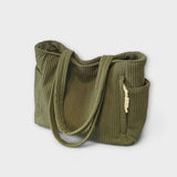Clotilde – Gerippte Beuteltasche mit Kordelzug