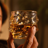 Verre à whisky en cristal japonais Arashi Or