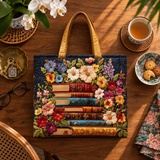 Sac à main artisanal | Bibliothèque florale