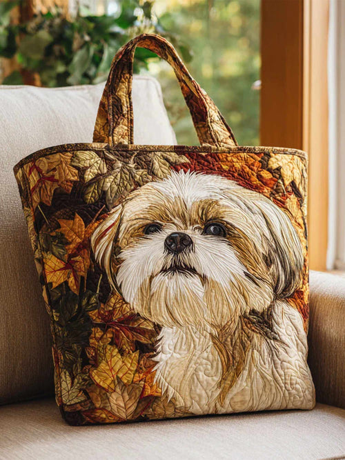 Sac cabas shih tzu matelassé