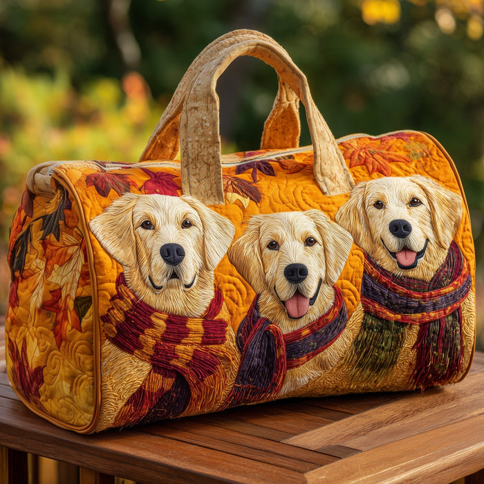 Sac de voyage matelassé Chiots Golden