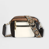 Blanche – Sac rétro à sangle bohème