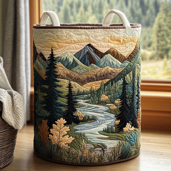 Panier à linge matelassé Grande Forêt