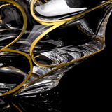 Verre à whisky en cristal japonais Arashi Or