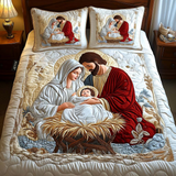 Ensemble de lit matelassé 3 pièces - Nativité