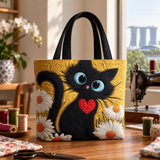 Sac à main artisanal | Le Chat noir et les Sept Hiboux