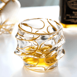 Verre à whisky en cristal japonais Arashi Or