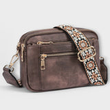Blanche – Sac rétro à sangle bohème