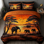 Ensemble de lit matelassé 3 pièces - Afrique