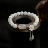 Bracelet aigue-marine et perles