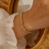 Edelstahlarmband mit Zirkonia-Kette