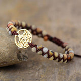 Bracelet arbre de vie avec jaspe