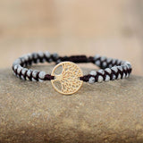 Bracelet arbre de vie avec jaspe