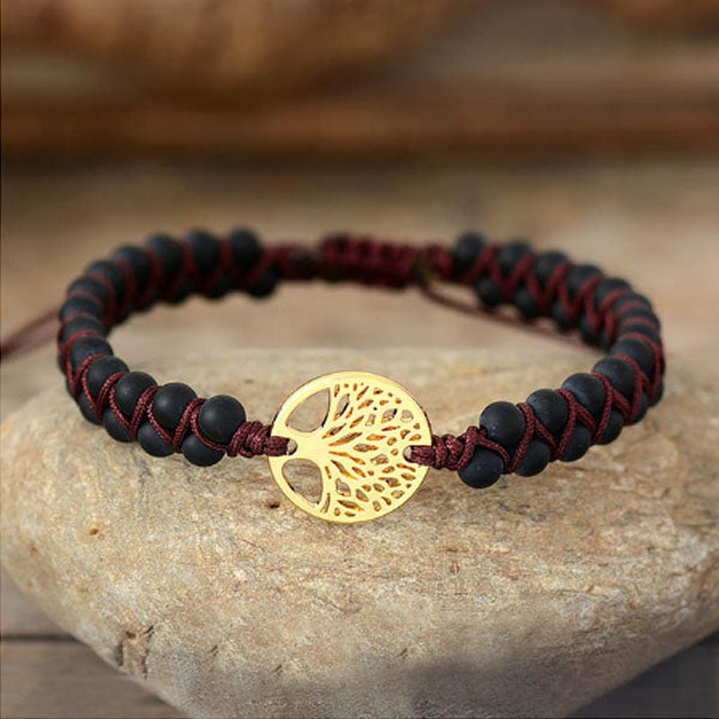 Bracelet arbre de vie avec jaspe
