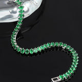 Bracelet pierres vert émeraude