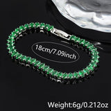 Bracelet pierres vert émeraude