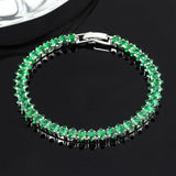 Bracelet pierres vert émeraude