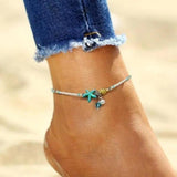 Armband mit Sternen, Muscheln und Natursteinen