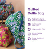 Autumn Apple Orchard Hippie Van Quilted Duffle Bag