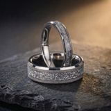 Aureum Silver – Bague en carbure de tungstène