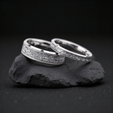 Aureum Silver – Bague en carbure de tungstène